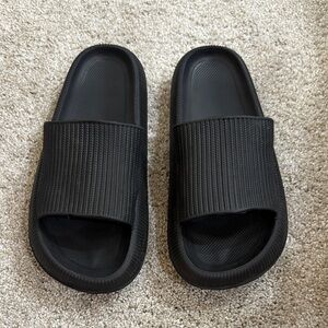 Black Slide Sandals